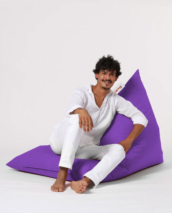 Atelier Del Sofa Pyramid Big Bed Pouf - Púrpura